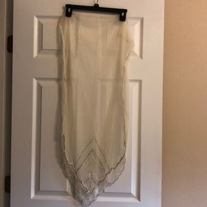 Gold Tulle Scarf with sequins